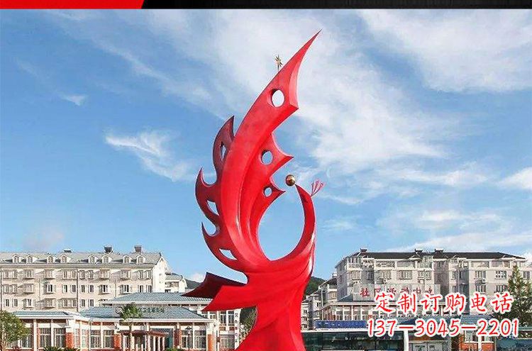 安阳高雅大气的不锈钢凤凰雕塑