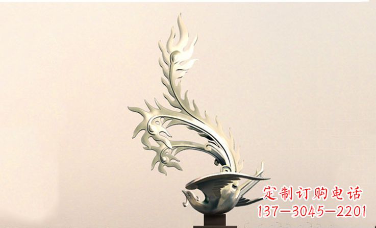 安阳精致的不锈钢凤凰雕塑
