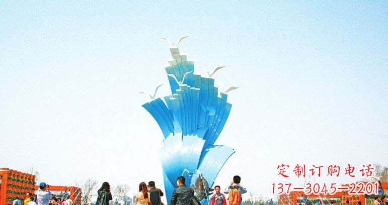 安阳光彩熠熠的海鸥雕塑
