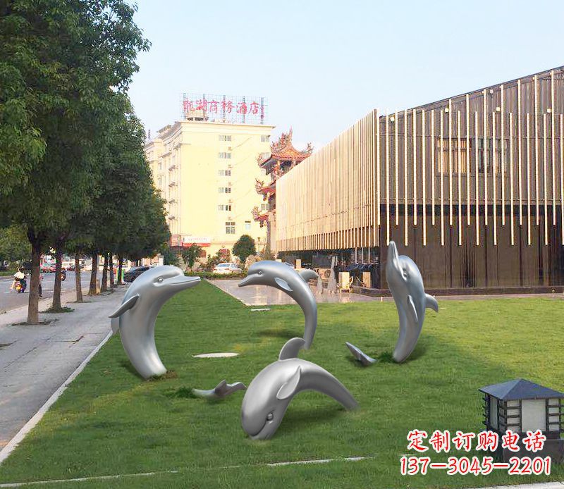 安阳艺术雕塑“海豚”摆件