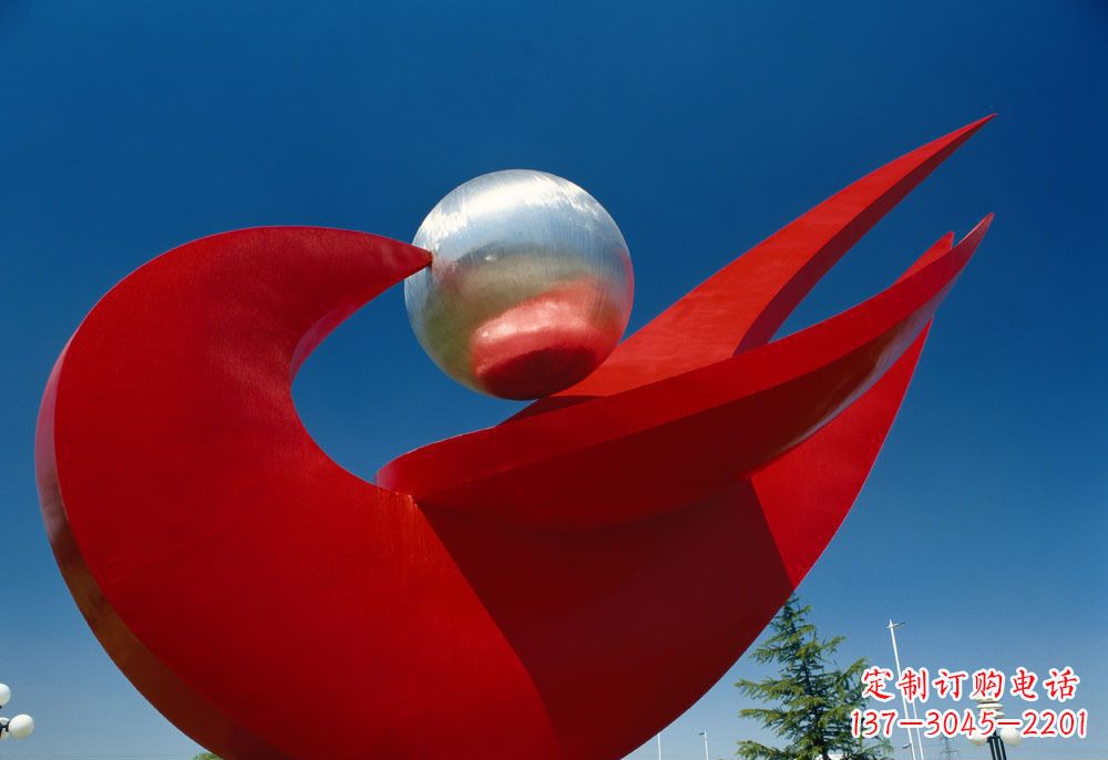 安阳优雅而高雅的和平鸽雕塑