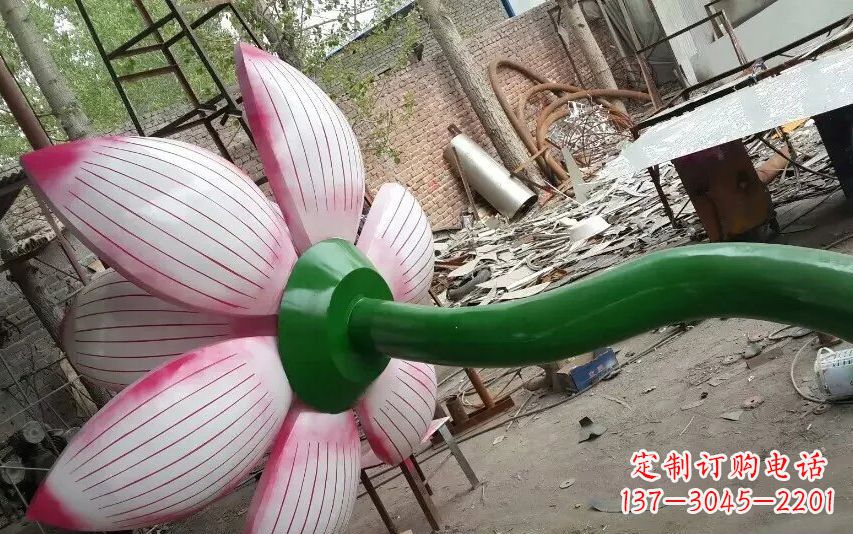 安阳中领雕塑-精致无比的不锈钢莲花雕塑