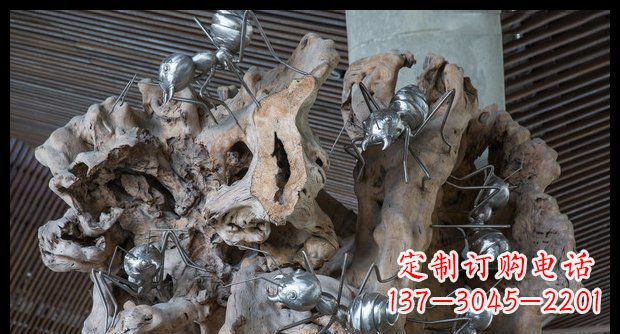 安阳展现自然的优雅——不锈钢蚂蚁上树景观雕塑
