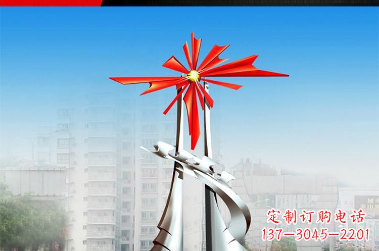 安阳令人叹为观止的牡丹景观雕塑