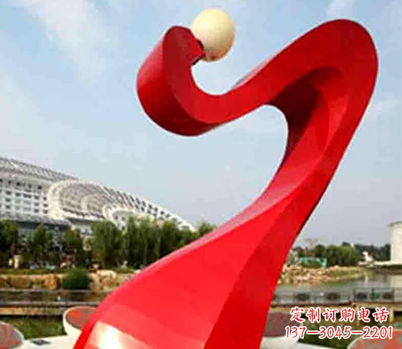 安阳不锈钢飘带景观雕塑,重新定义型格空间