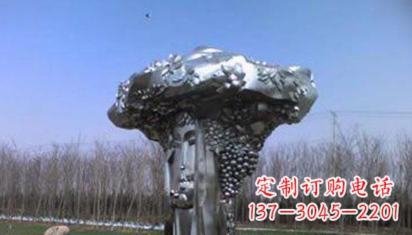 安阳中领雕塑|不锈钢葡萄抽象雕塑