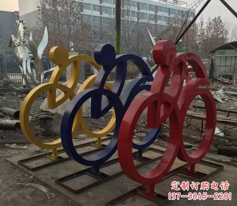 安阳中领雕塑推出的自行车雕塑是一件别具一格的…