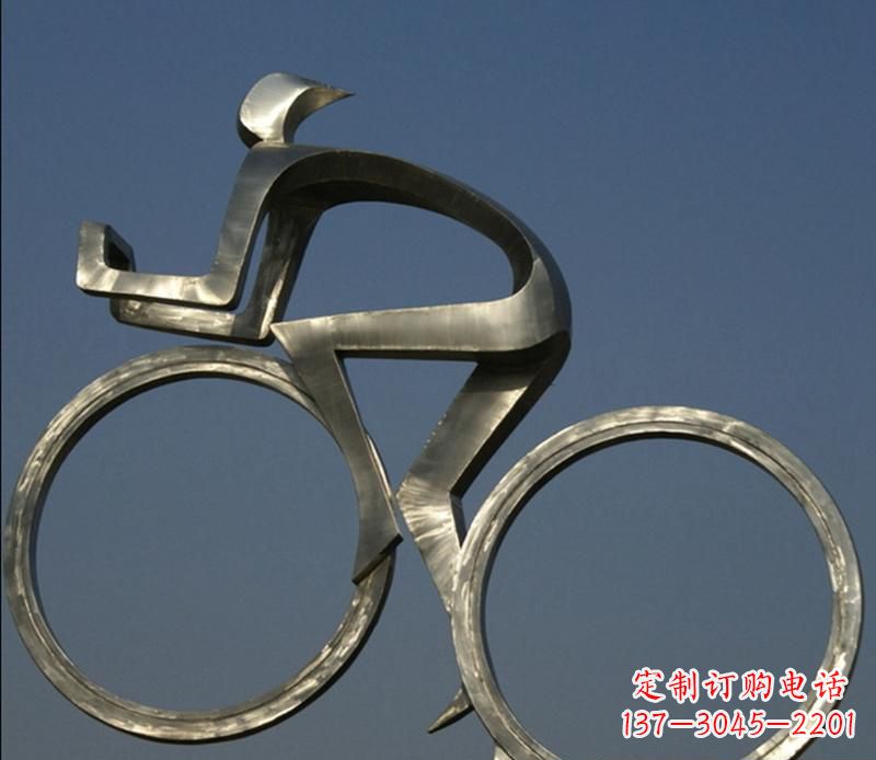 安阳不锈钢骑自行车雕塑