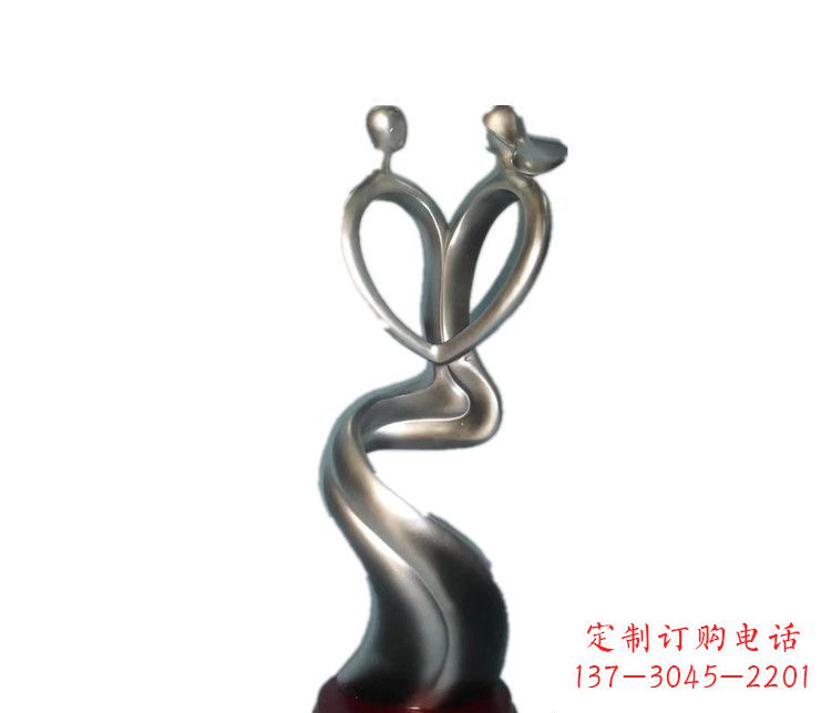 安阳爱的象征——不锈钢情侣雕塑