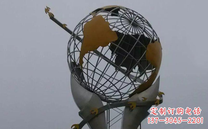 安阳不锈钢大地手托雕塑