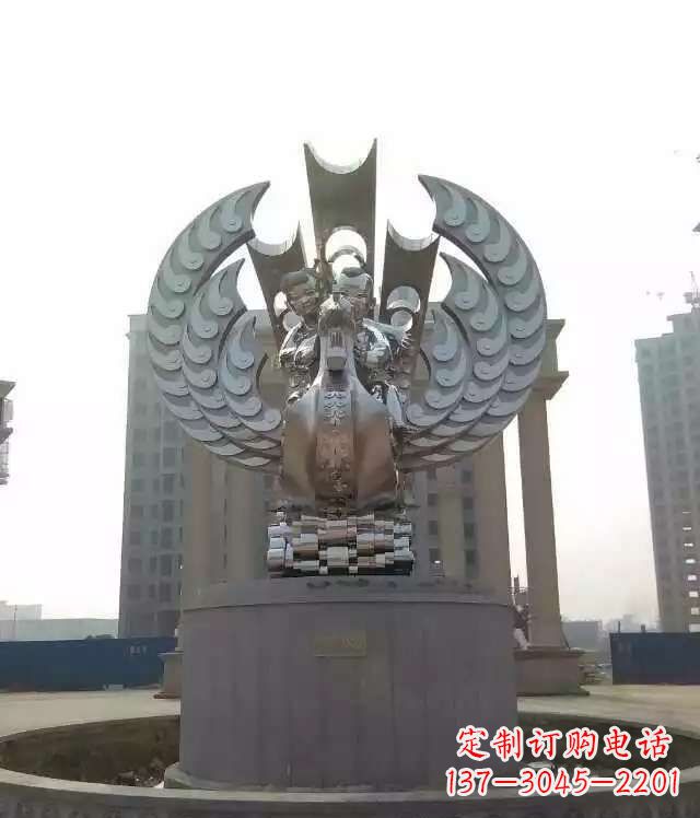 安阳欣赏美丽的不锈钢凤凰雕塑