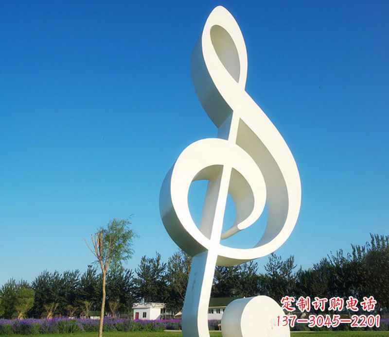 安阳广场不锈钢音符雕塑