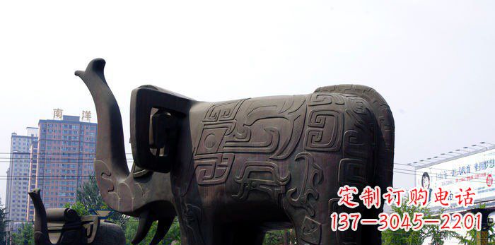 安阳中领雕塑|大象铜雕塑