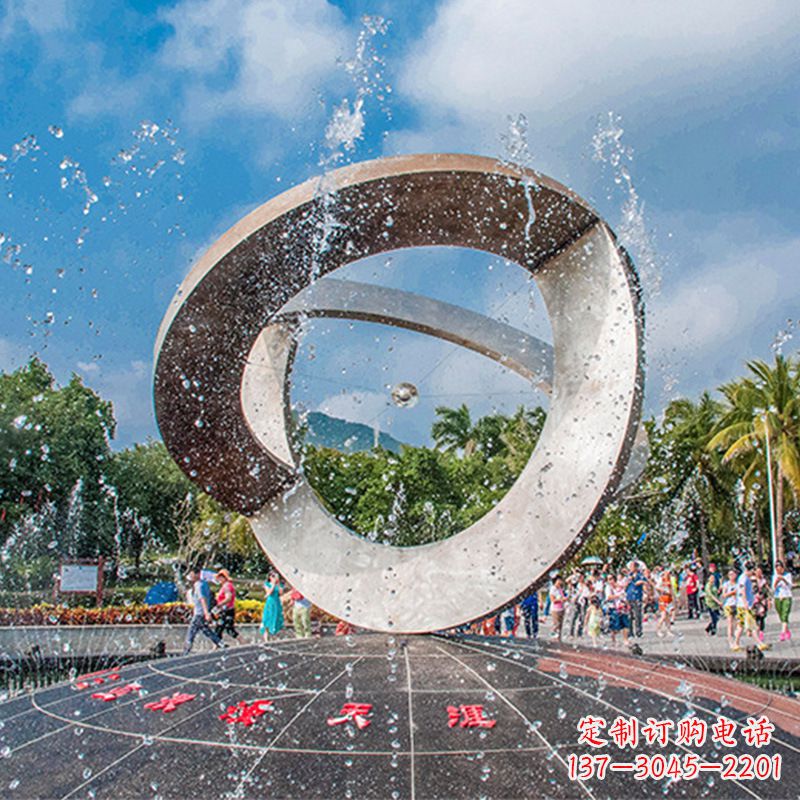 安阳趣味非凡,体现尊贵,不锈钢喷泉雕塑