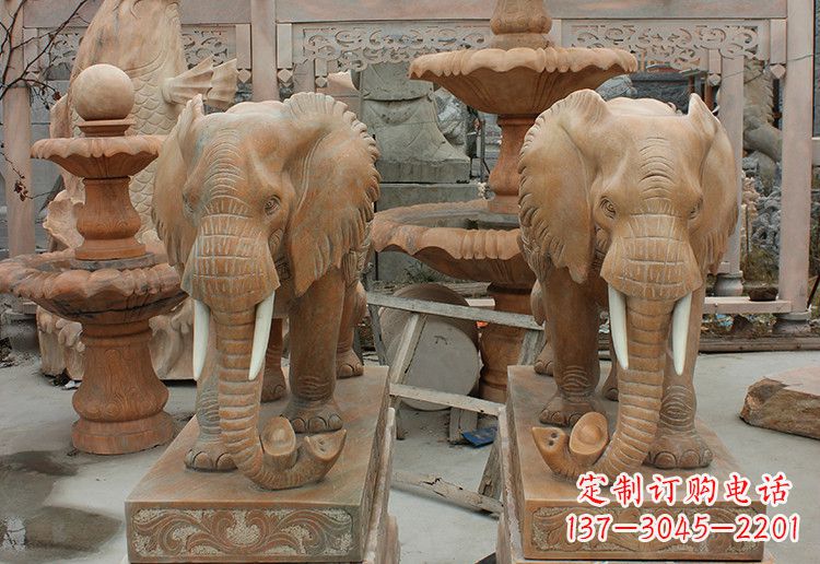 安阳精美制作,经典无双的大象雕塑