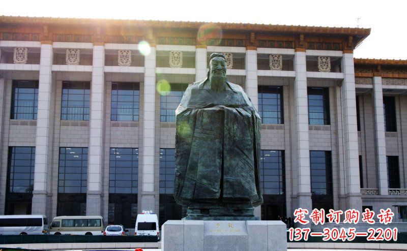 安阳传承中国传统文化的孔子雕塑