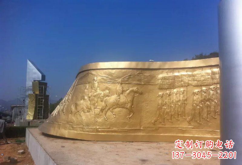 安阳锻铜书卷雕塑,精美永恒
