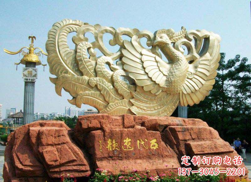 安阳中领雕塑凤凰雕塑,精美绝伦