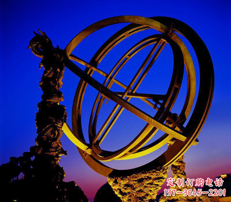 安阳浑天仪雕塑——精准把握古代天文文化