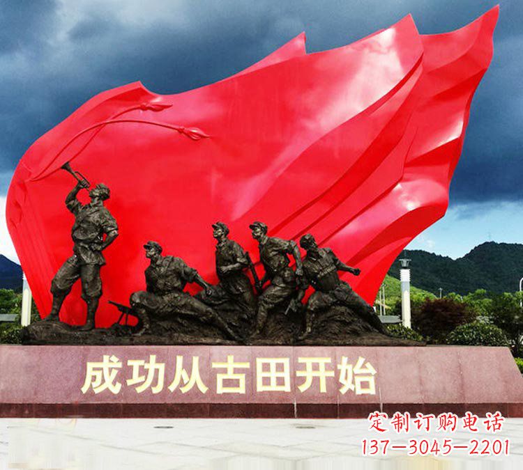 安阳专业打造精美战士铜雕