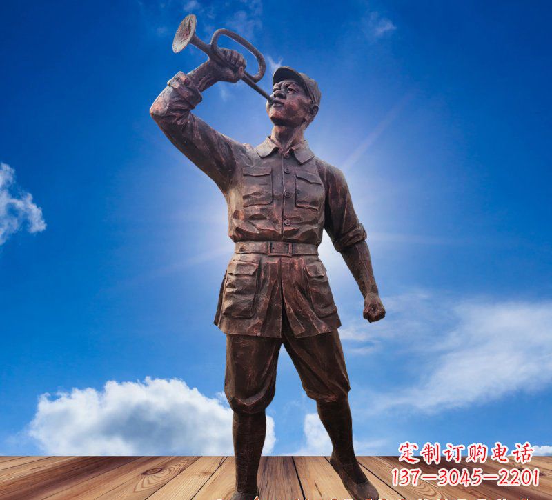 安阳领雕塑:具有历史意义的红军铜雕
