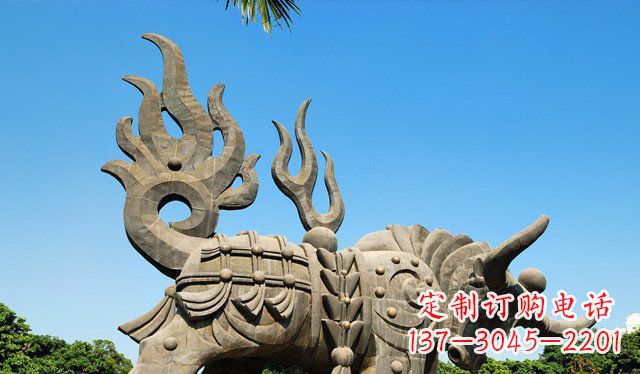 安阳铜牛雕塑,精致美观的热带雕塑