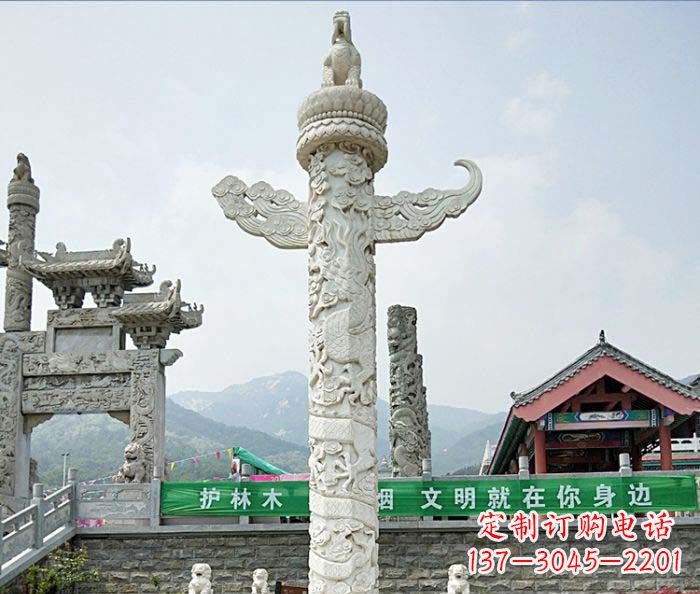 安阳广场景观大理石华表石雕