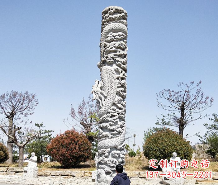 安阳欣赏传统工艺的极致雕塑——大理石盘龙柱石雕