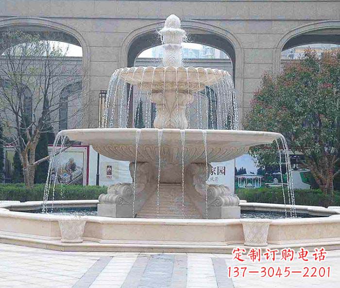 安阳为广场添彩的喷泉大型石雕