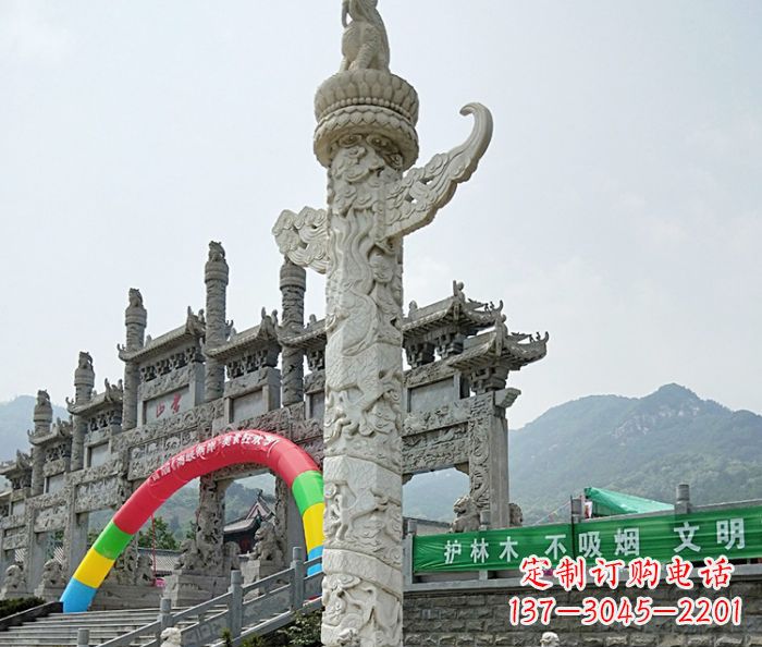 安阳中领雕塑汉白玉华表石雕--专业的定制雕塑制作服务