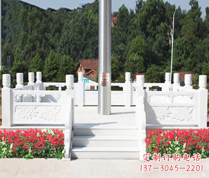 安阳领汉白玉升旗台雕塑
