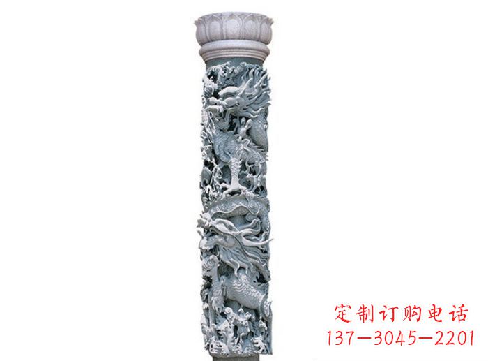 安阳中国风龙柱石雕:传承传统文化