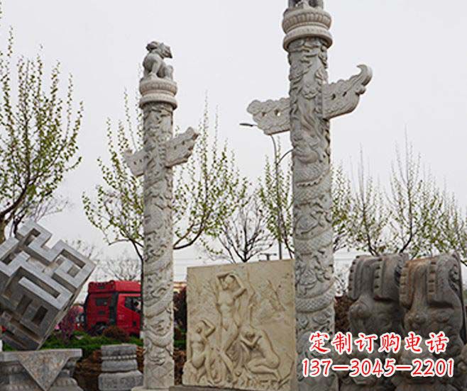 安阳盘龙柱石雕华丽装点美丽家园
