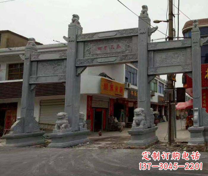 安阳三门石雕牌坊-最精致的雕塑作品