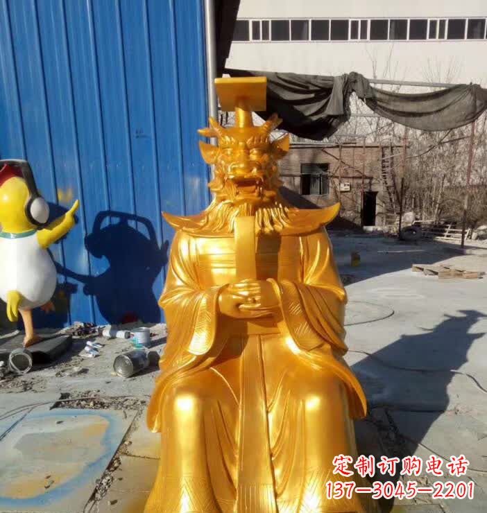 安阳中领雕塑:精美龙王铜雕