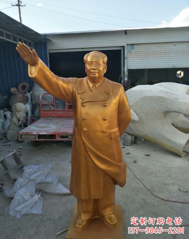 安阳毛主席铜雕——定制精美大型雕塑