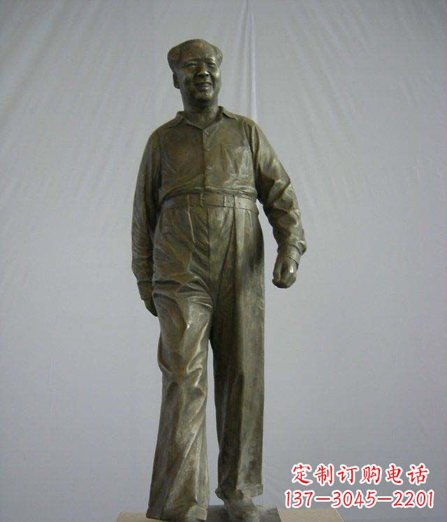 安阳中领雕塑:经典革命人物毛主席铜雕