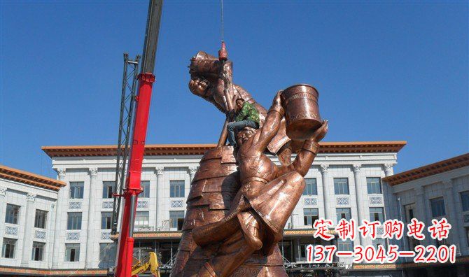 安阳尊贵跳舞的美女铜雕