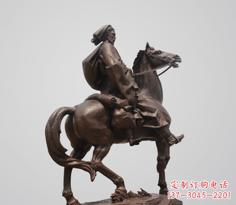 安阳典雅欧式骑马人雕塑