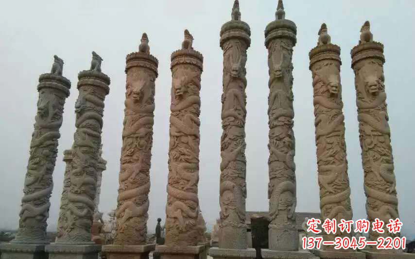 安阳风格独特的盘龙石雕