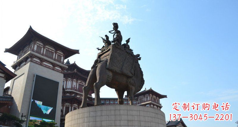 安阳古典经典,丝绸柔情骆驼雕塑