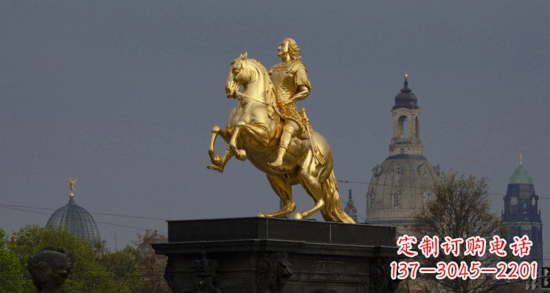 安阳西方风格铜骑马雕塑
