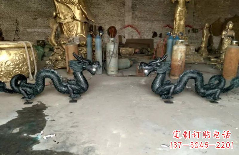 安阳中领雕塑精美定制双龙戏珠雕塑