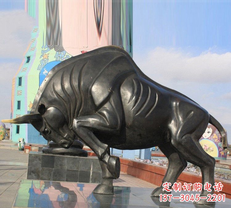 安阳十二生肖牛铜雕,传承千年传统
