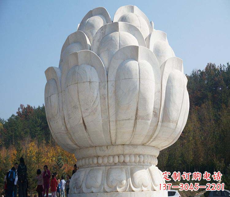 安阳荷花雕塑,引领广场石雕时尚