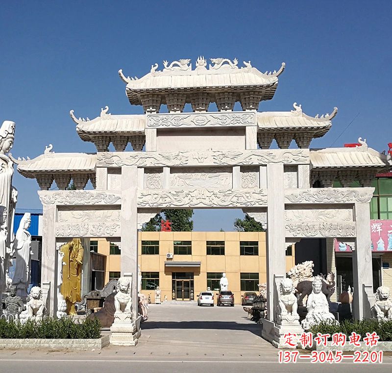 安阳广场石雕牌坊:品质卓越的牌坊雕塑