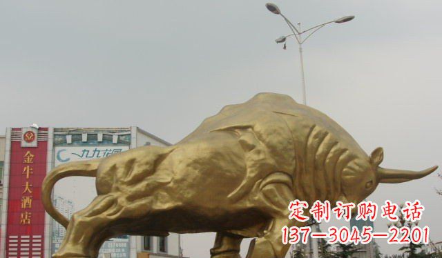 安阳拓荒牛铜雕塑-充满历史气息的精美雕塑