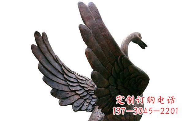 安阳广场天鹅动物铜雕