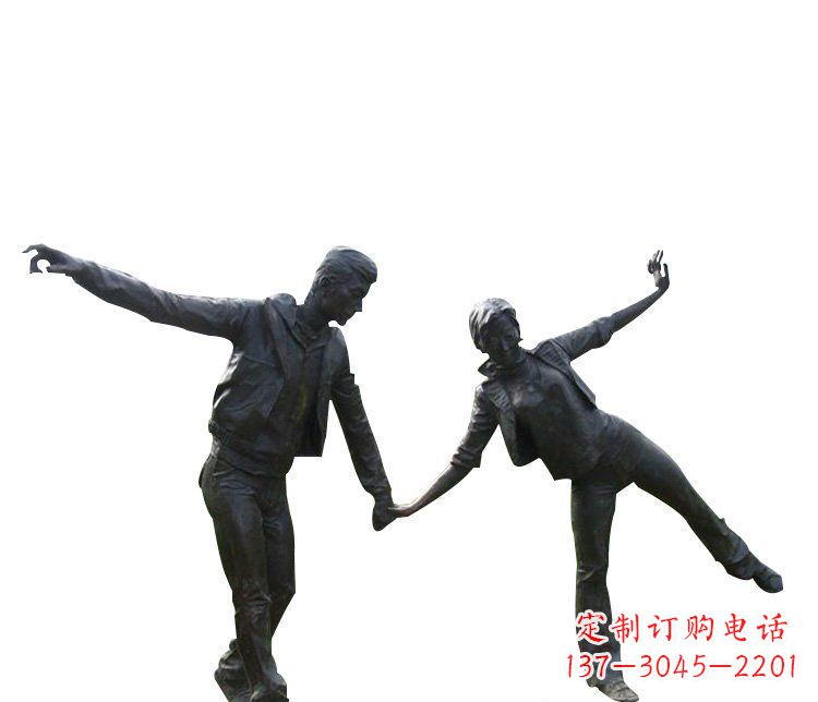安阳铜恋人雕塑,完美呈现浪漫爱情