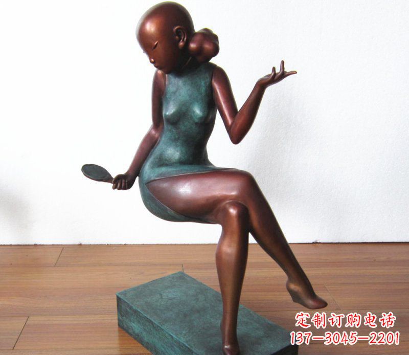 安阳高雅美女铜雕,展现优雅唯美